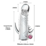 Penis Sleeve - Capa peniana com vibro MNA1523 - Imagem 2