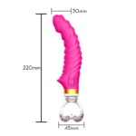 Vibrador estimulador em formato de glande com led na base MLVA1152 - Imagem 3