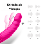 Vibrador estimulador em formato de glande com led na base MLVA1152 - Imagem 4