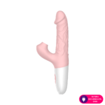 Vibrador ponto G vai e vem com estimulador clitoriano MVS1152