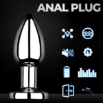 Plug anal de aço com vibro e controle remoto MLPA6011 - Imagem 2