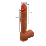 Prótese peniana vai e vem com aquecimento e controle remoto (22cm) MLVP3188LQ - Imagem 2
