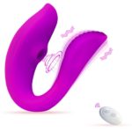 Vibrador de casal com estimulador clitoriano com controle remoto MLVS4523 - Imagem 6