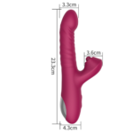 Vibrador ponto G com estimulador clitoriano MVE4359 - Imagem 5