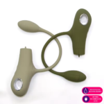 Estimulador duplo revestido em silicone liquido MLVA8811L