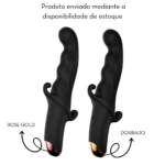 Vibrador ponto G com estimulador clitoriano MVE4311 - Imagem 4